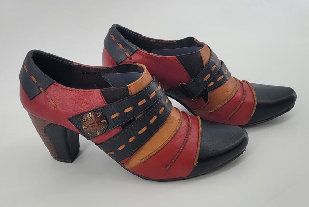 L’Artiste Spring Step Wonderous Bootie Multi-Color Leather Size US 9/EURO 40